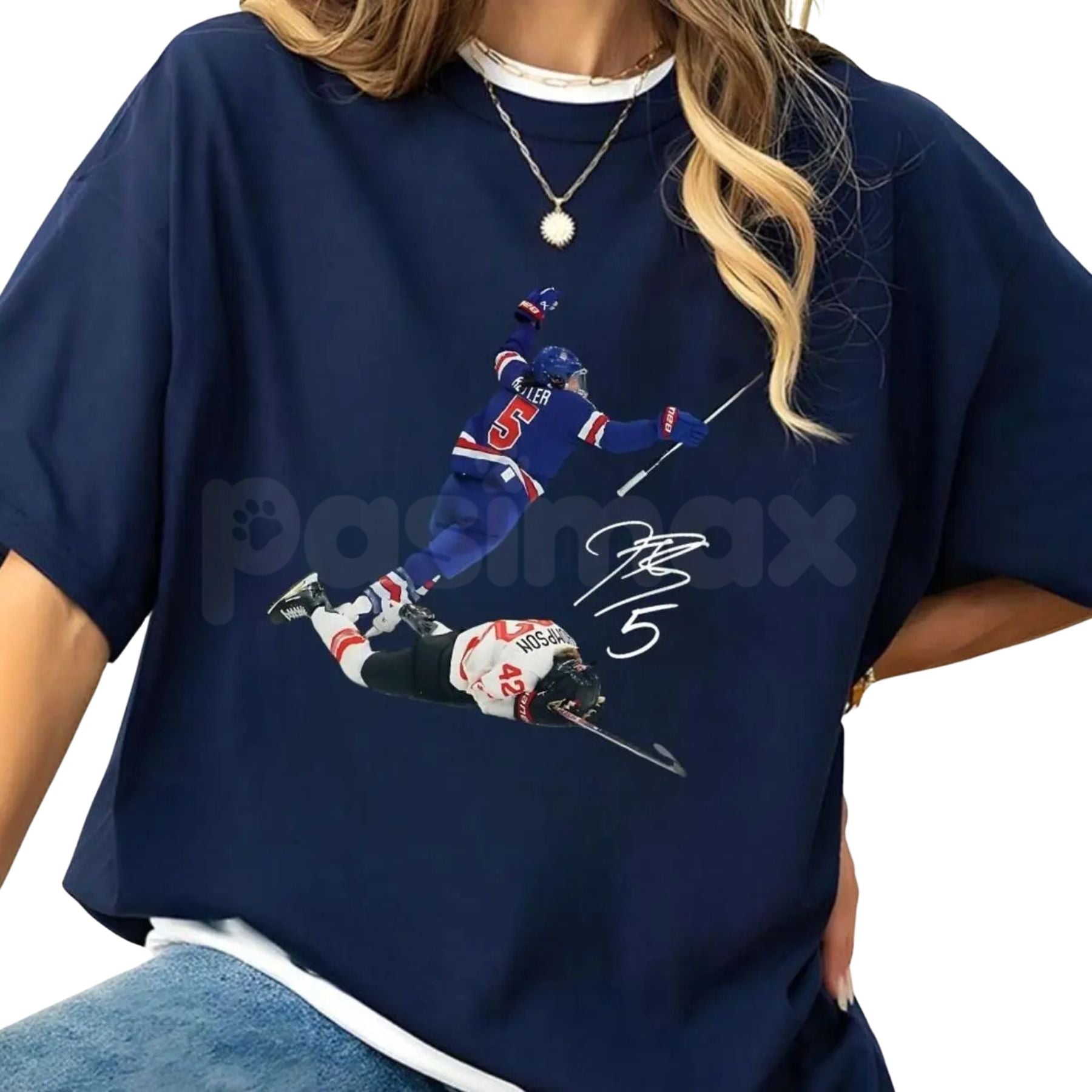 Megan Keller & Hilary Knight Vintage Hockey T-Shirt - USA Women's Hockey Legend Graphic Tee, Retro 90s Style Sports Apparel, Premium Heavyweight Unisex 100% Cotton Top, Olympic Hockey Fan Shirt, Hilary Knight & Megan Keller Souvenir Tee - P's One-Stop Shop 